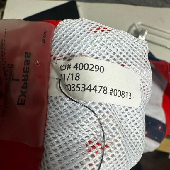 Express Men's Board Shorts L Trunks Swim Hybrid Red Blue Flowers Pockets NWT - Picture 10 of 12